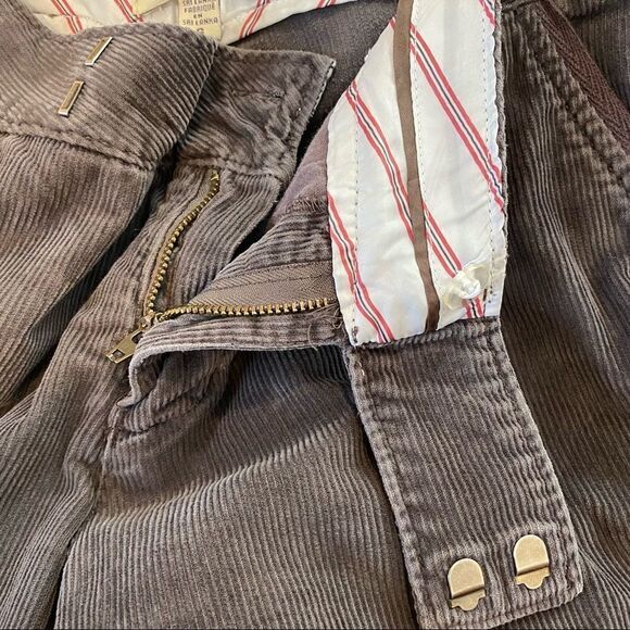 Free People Brown Cropped Corduroy Pants - Picture 7 of 11